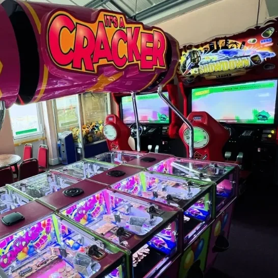 caravan park arcade games room supplied by sonic electronics blackpool, gaming fruit machine and amusement machine supplier